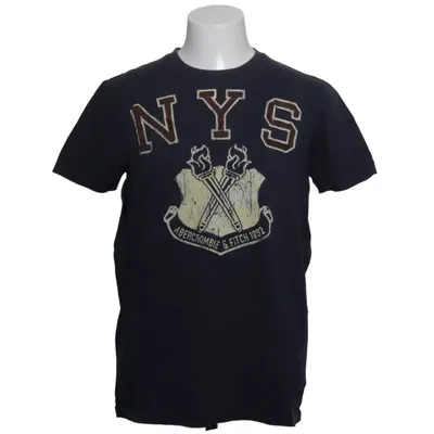T-shirt (Blauw) van Abercrombie & Fitch Katoen
