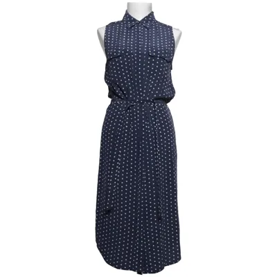 Shirt dress (Blue, White) from Equipment Femme Silk