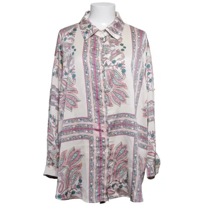 Blouse (Pink, Multicolored) from Shein Curve Polyester