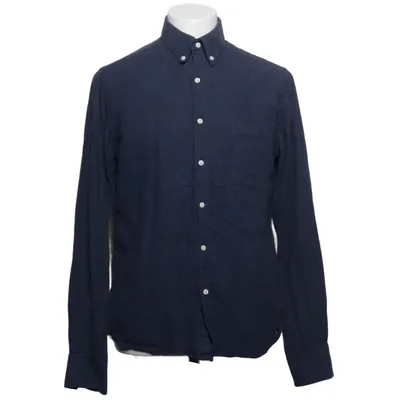 Flanellen overhemd (Blauw) van Af Klercker Katoen, Polyester
