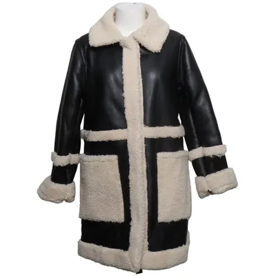 Shearling Jacke (Schwarz, Beige, Mehrfarbig) von QS by S.Oliver Polyester