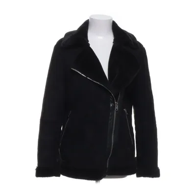 Veste en peau de mouton retournée (Noir) de Topshop Polyester, Polyuréthane, Viscose