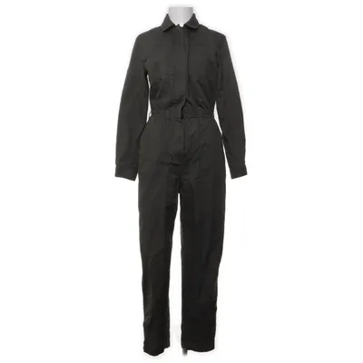 Jumpsuit (Groen) van Massimo Dutti Katoen, Linnen