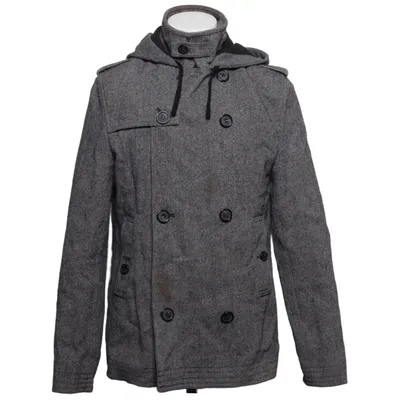 Caban (Gris) de Topman Acrylique, Coton, Polyamide, Polyester, Laine