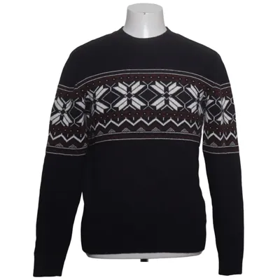 Sweater (Black, White, Red) from Bondelid Cotton, Wool
