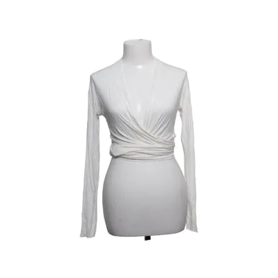 Wikkeltop (Wit) van Creme Fraiche Elastaan, Viscose