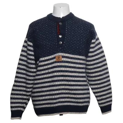 Lusekofte (Blue, White) from Janus Viscose, Wool