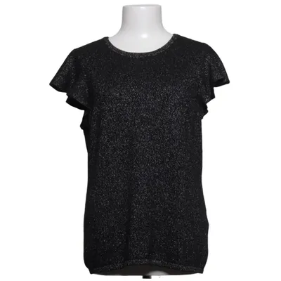 Top (Schwarz, Silber) von Cashmere by Charter Club Kaschmir, Metallfaser, Polyester