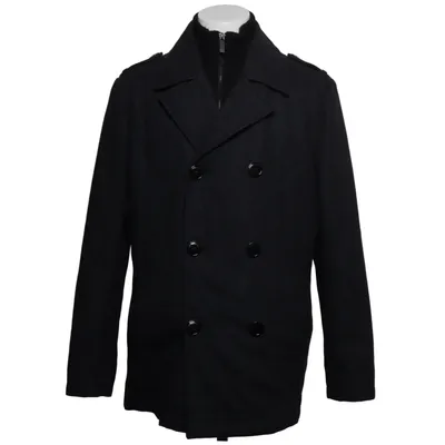 Pea coat (Gray) from Kenneth Cole Acrylic, Elastane, Polyester, Viscose, Wool