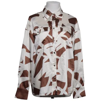 Blouse (White, Brown) from Pennyblack Polyester