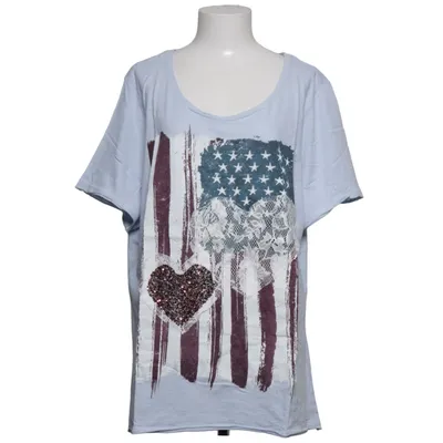 T-shirt (Blå, Flerfärgad) från Angel of Style Bomull