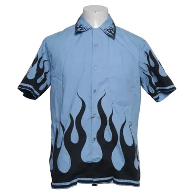 Kortärmad skjorta (Blå, Svart) från Chenaski Bomull, Polyester