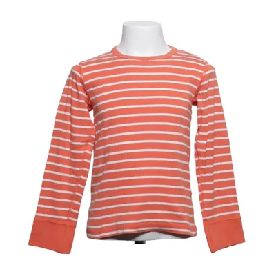 Langærmet t-shirt (Orange, Hvid) fra Polarn O. Pyret Økologisk bomuld