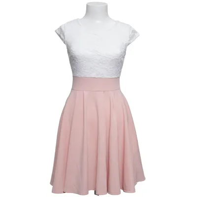 Dress (Pink, White) from Styleboom Elastane, Polyester