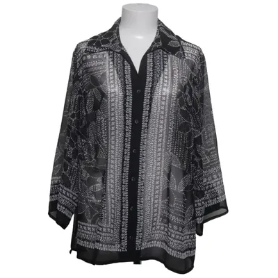 Blouse (Black, White) from Kim Rogers Polyester