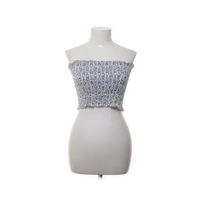 Tube top (White, Blue) from Meet x Tiger