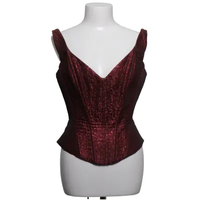 Korsett (Röd) från Revanche de la Femme Bomull, Polyamid, Polyester