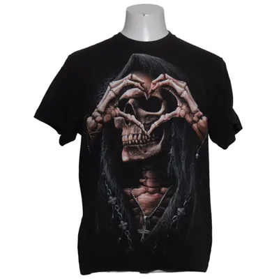 T-shirt (Svart, Flerfärgad) från Spiral Bomull