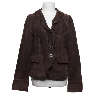 Läderkavaj (Brun) från Marie Méro Mocka