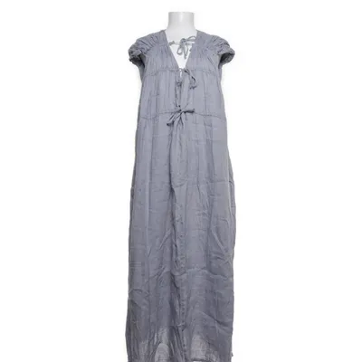 linen italian dresses Milio Milano Sophisticated Elegance Italian Linen Botanical Print Button-down Dress With Sequin Pockets Small main image 1