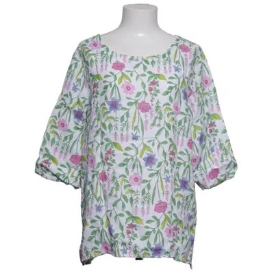 Blouse (Wit, Meerkleurig) van Lungo L'arno Linnen