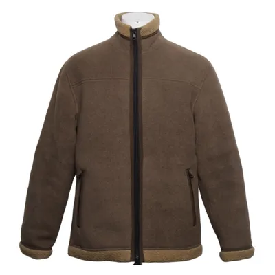 Shearling jas (Bruin, Beige) van McNeal Acryl, Polyester
