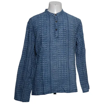 Chemise (Bleu, Blanc) de Fabindia Coton