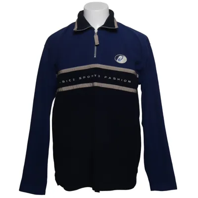 Fleece sweater (Blue, Multicolored) from Asics Polyester