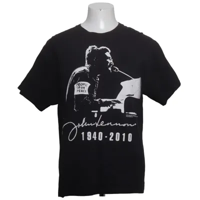 T-shirt (Zwart) van Hanes Heavyweight Katoen