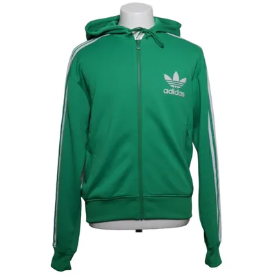 Hoodie (Green, White) from Adidas Originals Cotton, Polyester