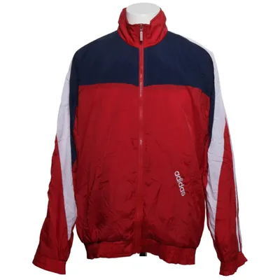 Trainingsjacke (Rot, Blau, Weiß) von Adidas Baumwolle, Polyamid, Polyester
