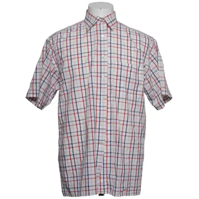 Short sleeve shirt (White, Red, Blue) from Cosmos Cotton, Polyester