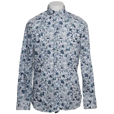 Shirt (Blauw, Wit) van Gianni Feraud Katoen