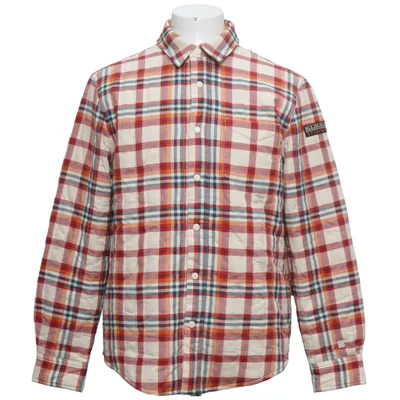 Flanellskjorta (Vit, Röd, Blå) från Napapijri Bomull, Polyester
