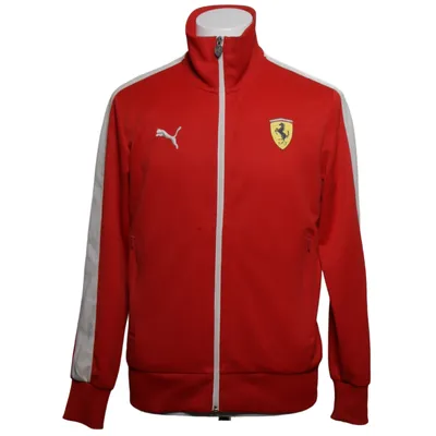 Trainingsjack (Rood, Wit) van Puma x Ferrari Katoen, Polyester