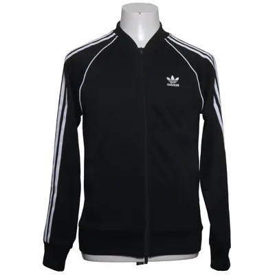 Trainingsjack (Zwart, Wit) van Adidas Katoen, Gerecycled polyester