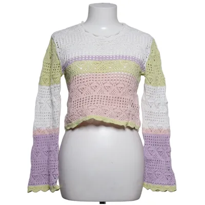 Sweater (White, Multicolored) from Monki Cotton