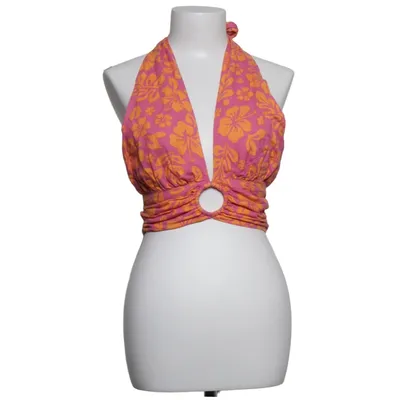 Halter neck top (Pink, Orange) from Bik Bok Linen, Viscose