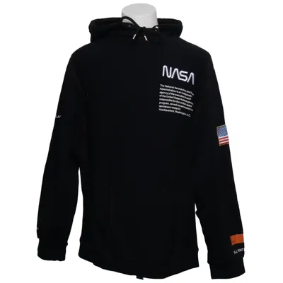 Hoodie (Black) from Heron Preston Cotton, Elastane, Polyester