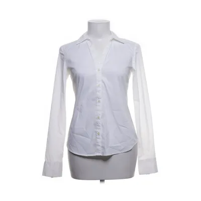 Skjorta (Blå, Vit) från H&M Bomull, Elastan, Polyester