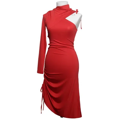 Jurk (Rood) van Glamaker Elastaan, Polyester