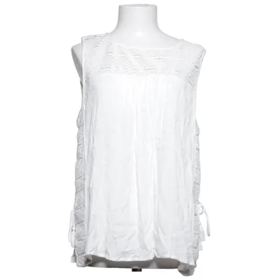 Topp (Vit) från Vintage Stories Polyester, Viskos