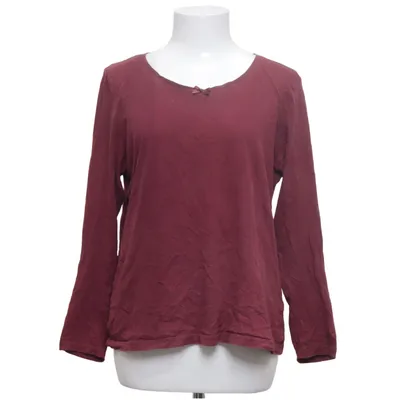 Lange mouwen shirt (Rood) van Queentex Katoen