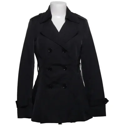 Trenchcoat (Schwarz) von Attentif Baumwolle, Elasthan, Polyester