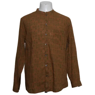Shirt (Bruin, Groen) van Fabindia Katoen