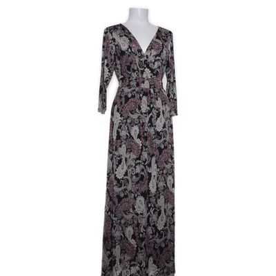 Robe longue (Noir, Multicolore) de Stockholms Klänningsfabrik Élasthane, Polyester
