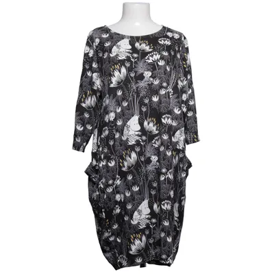 Jurk (Zwart, Wit) van Moomin by Martinex Katoen, Elastaan, Modal