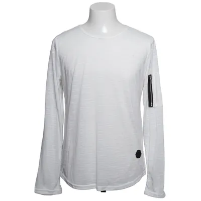 Long sleeve T-shirt (White) from Hequ Elastane, Polyester