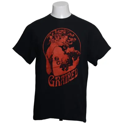 T-shirt (Svart, Röd) från Gildan Bomull