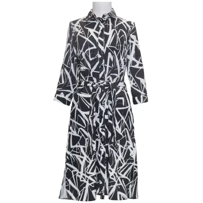 Blousejurk (Zwart, Wit) van Iris Elastaan, Viscose